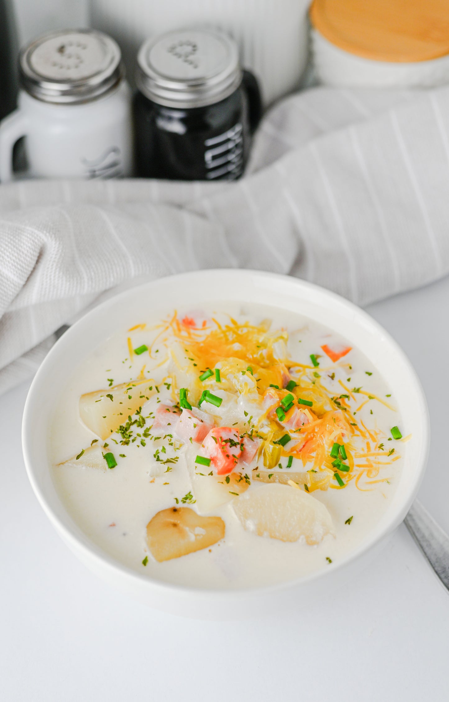 Slow Cooker Ham and Potato Soup Set #3