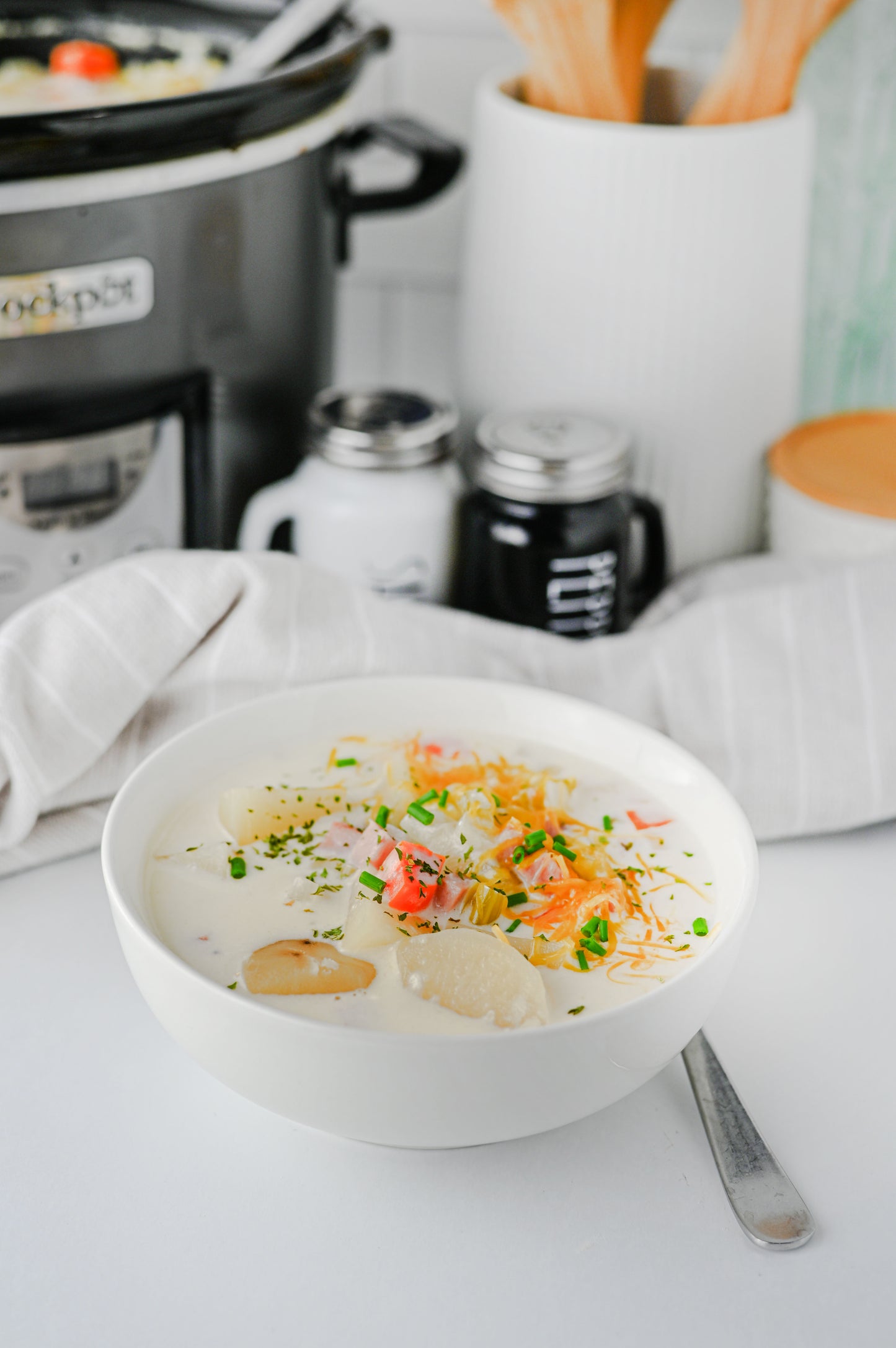 Slow Cooker Ham and Potato Soup Set #3