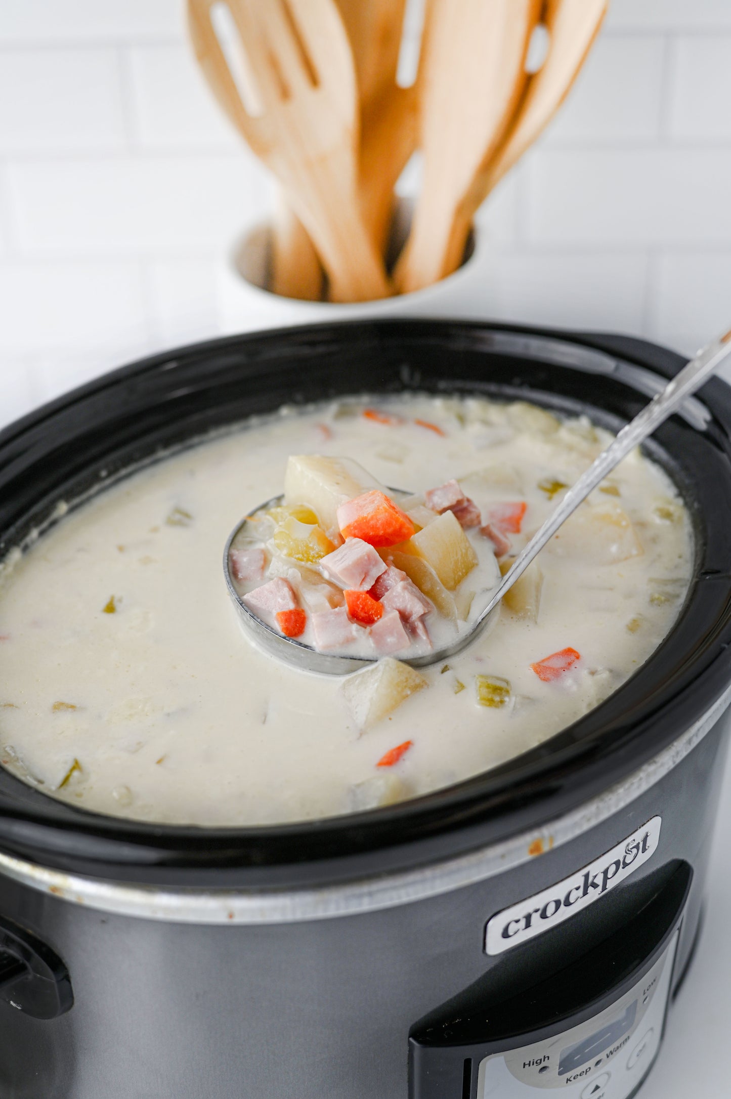 Slow Cooker Ham and Potato Soup Set #3