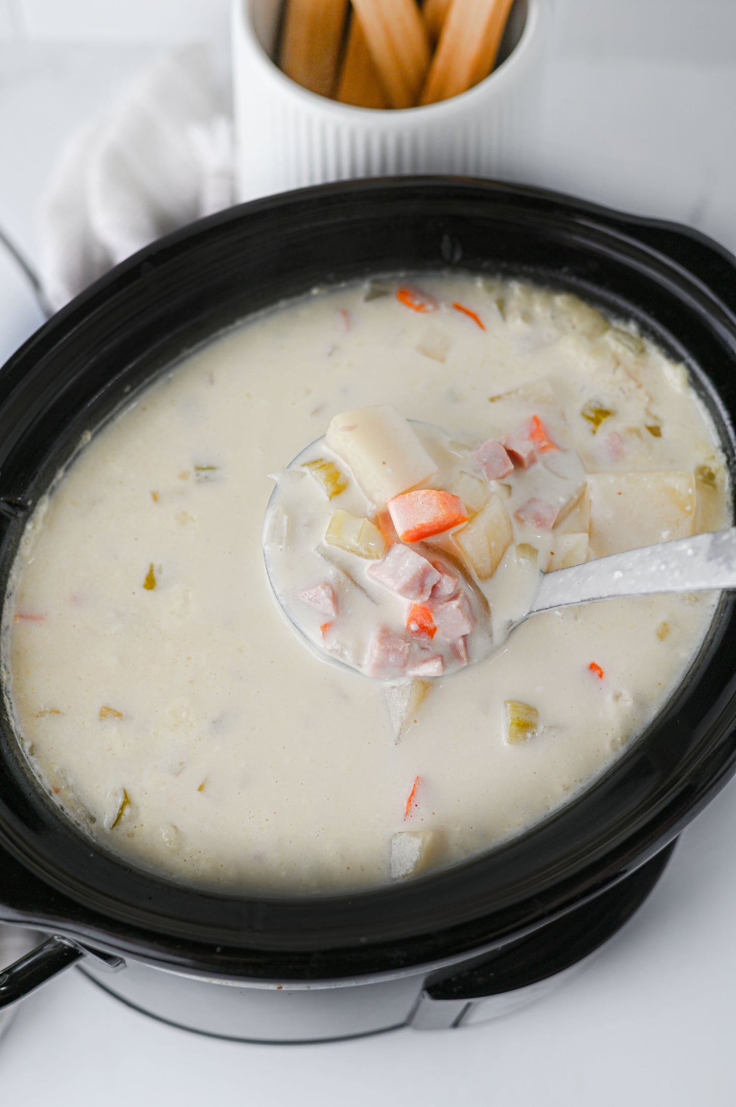 Slow Cooker Ham and Potato Soup Set #3