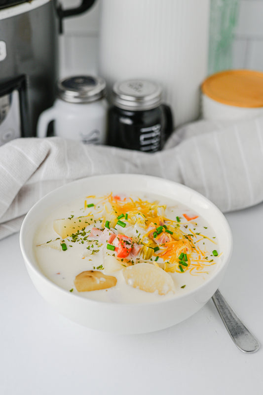 Slow Cooker Ham and Potato Soup Set #3