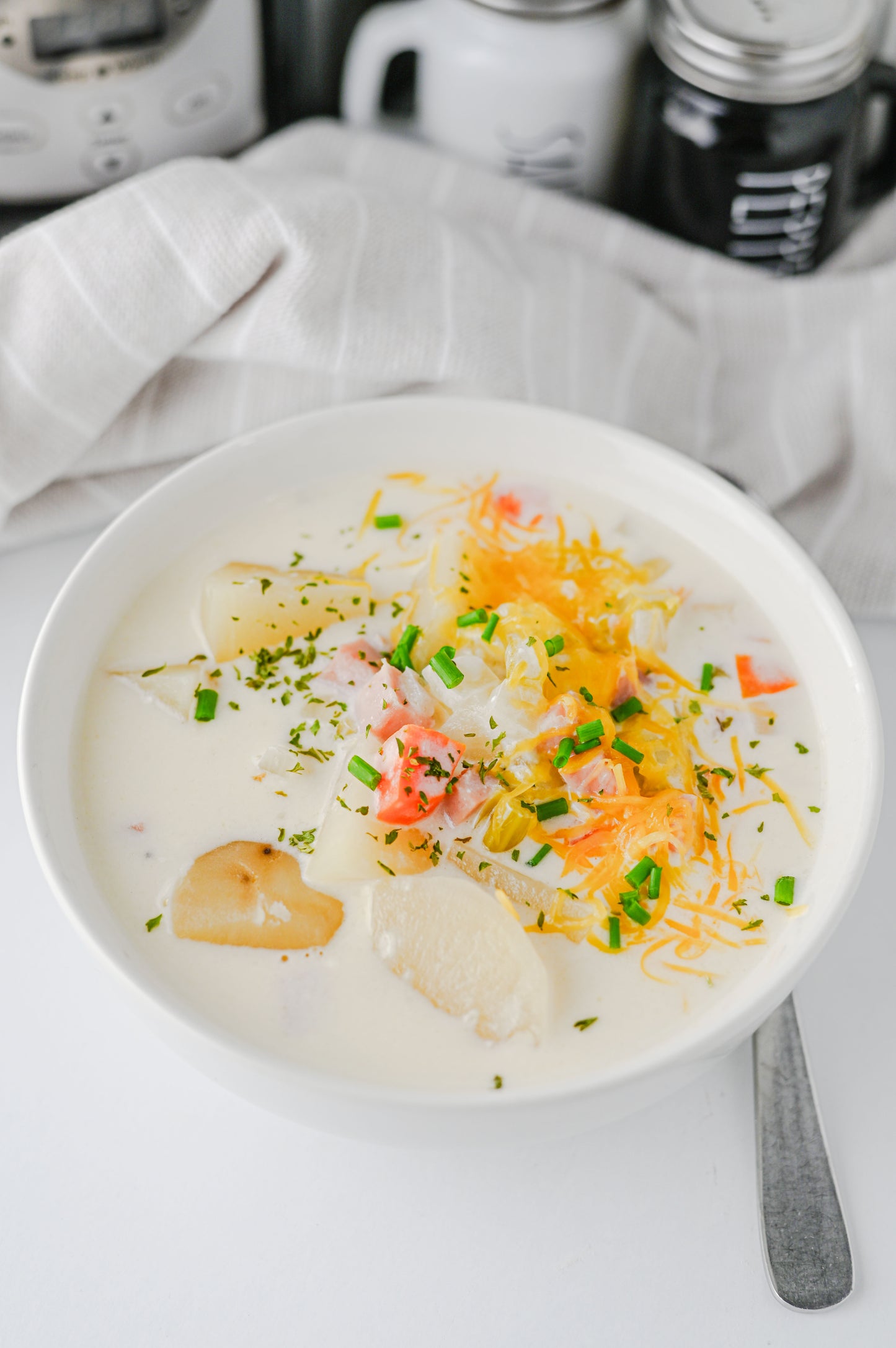 Slow Cooker Ham and Potato Soup Set #3