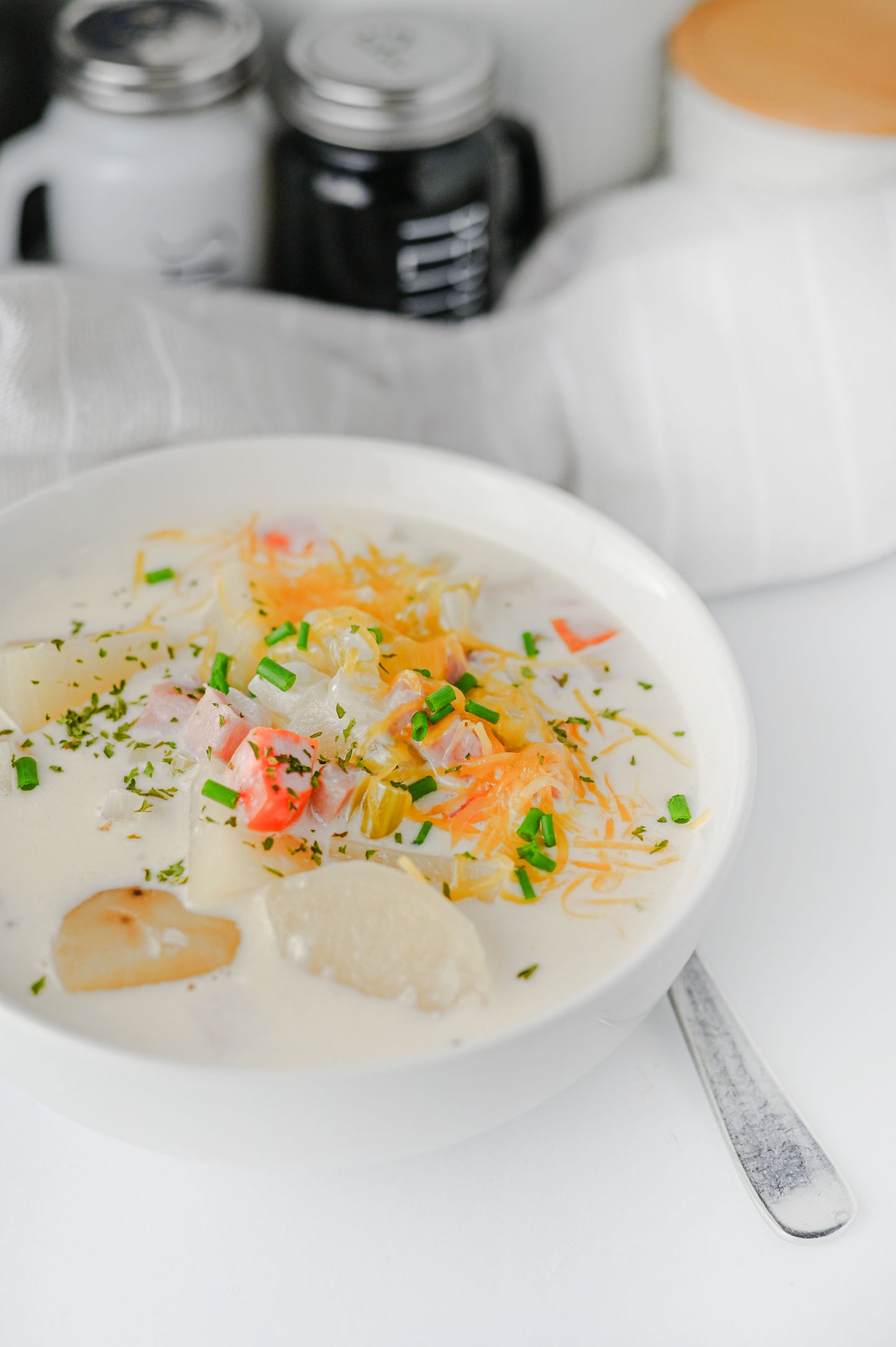 Slow Cooker Ham and Potato Soup Set #3