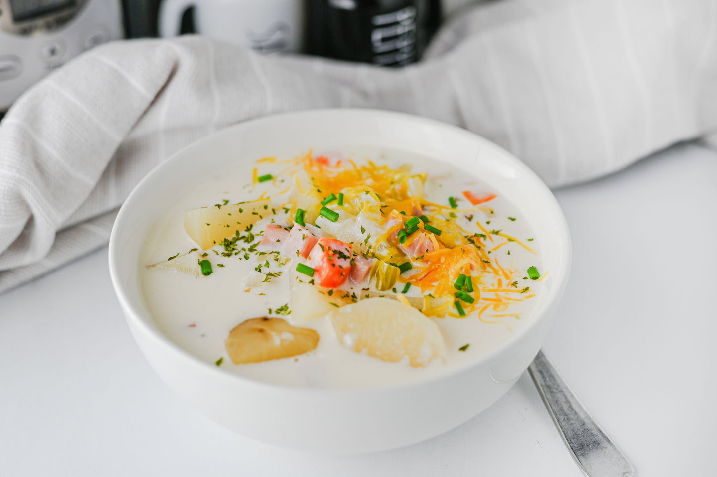 Slow Cooker Ham and Potato Soup Set #3