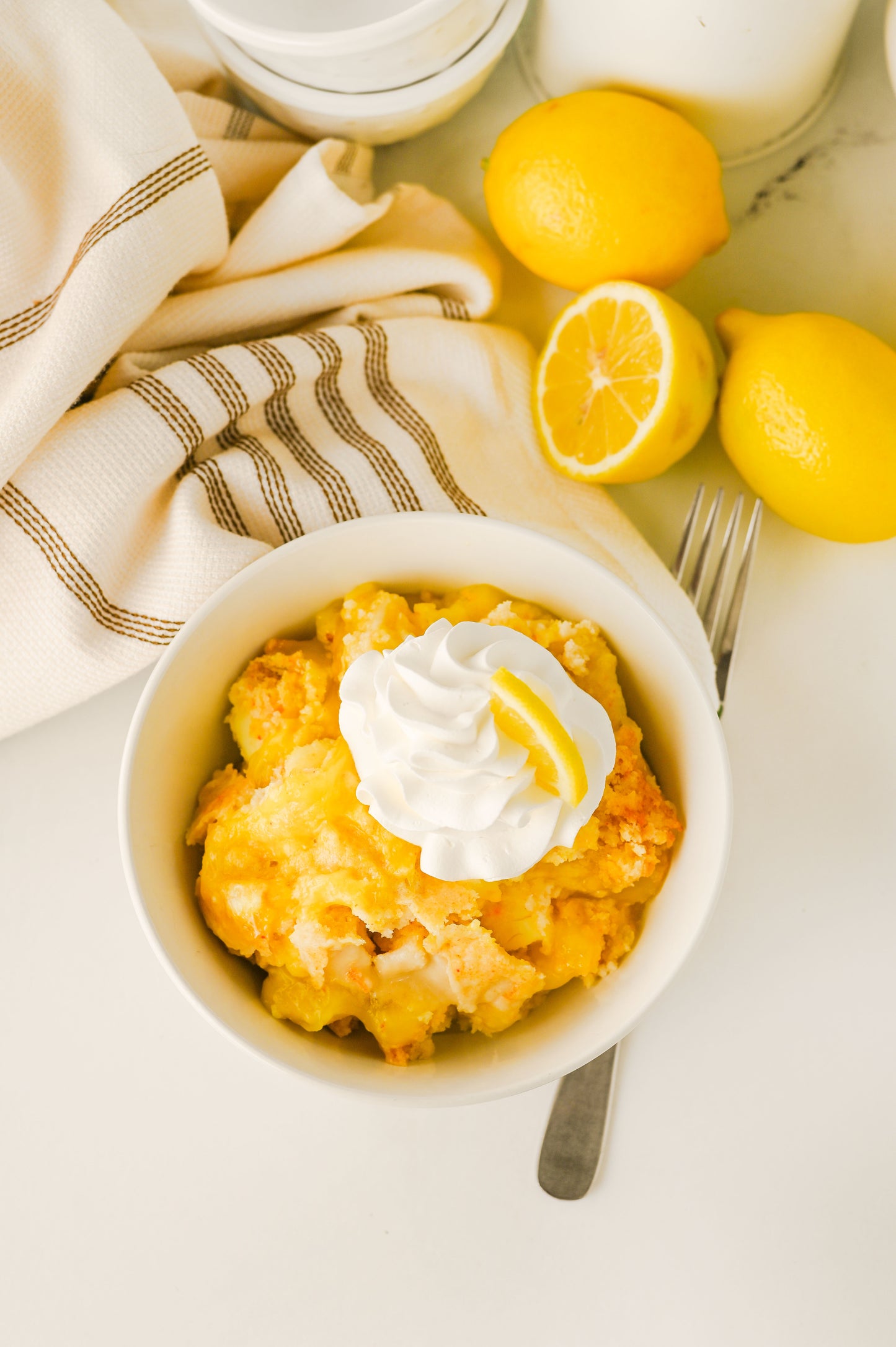 Lemon Cream Cheese Dump Cake Set #3