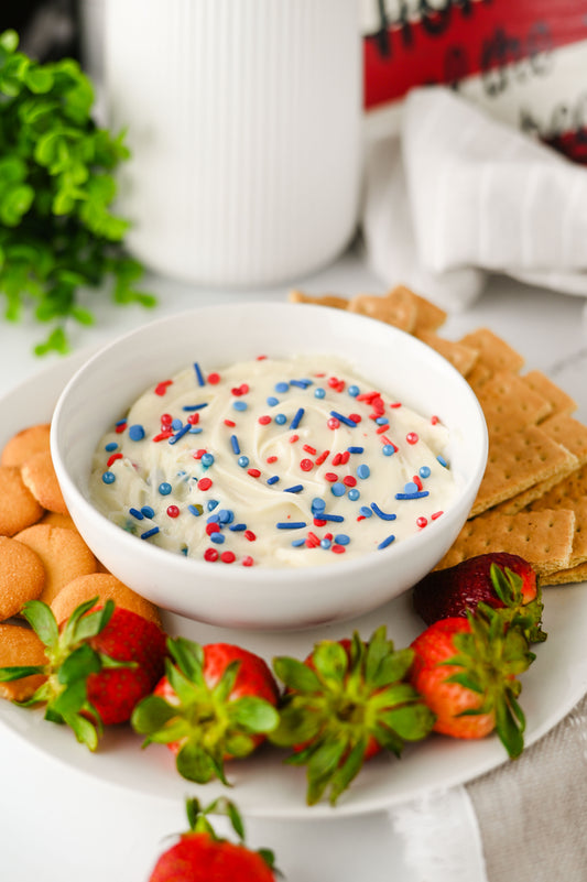 Red White and Blue Cheesecake Dip Set #3