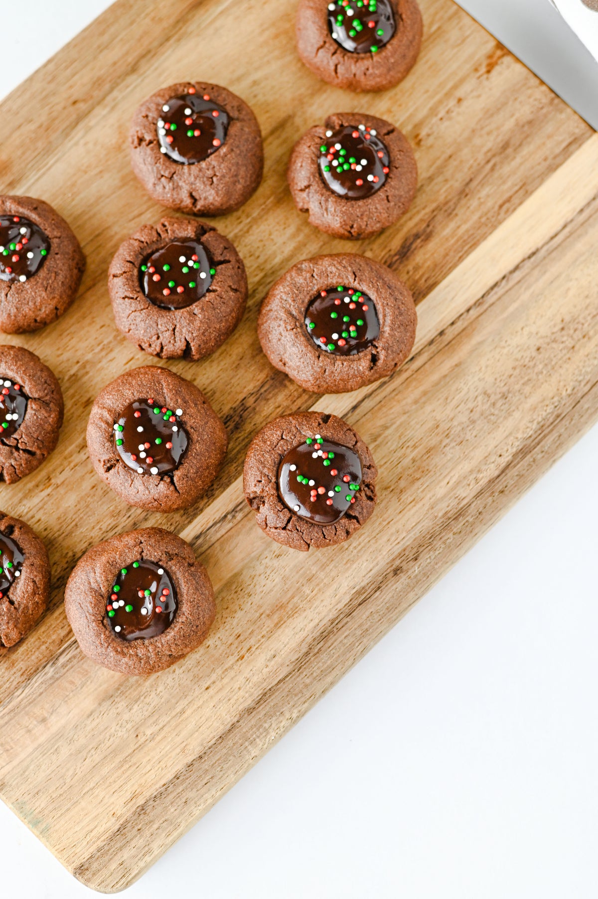 Chocolate Thumbprint Cookies Set #3