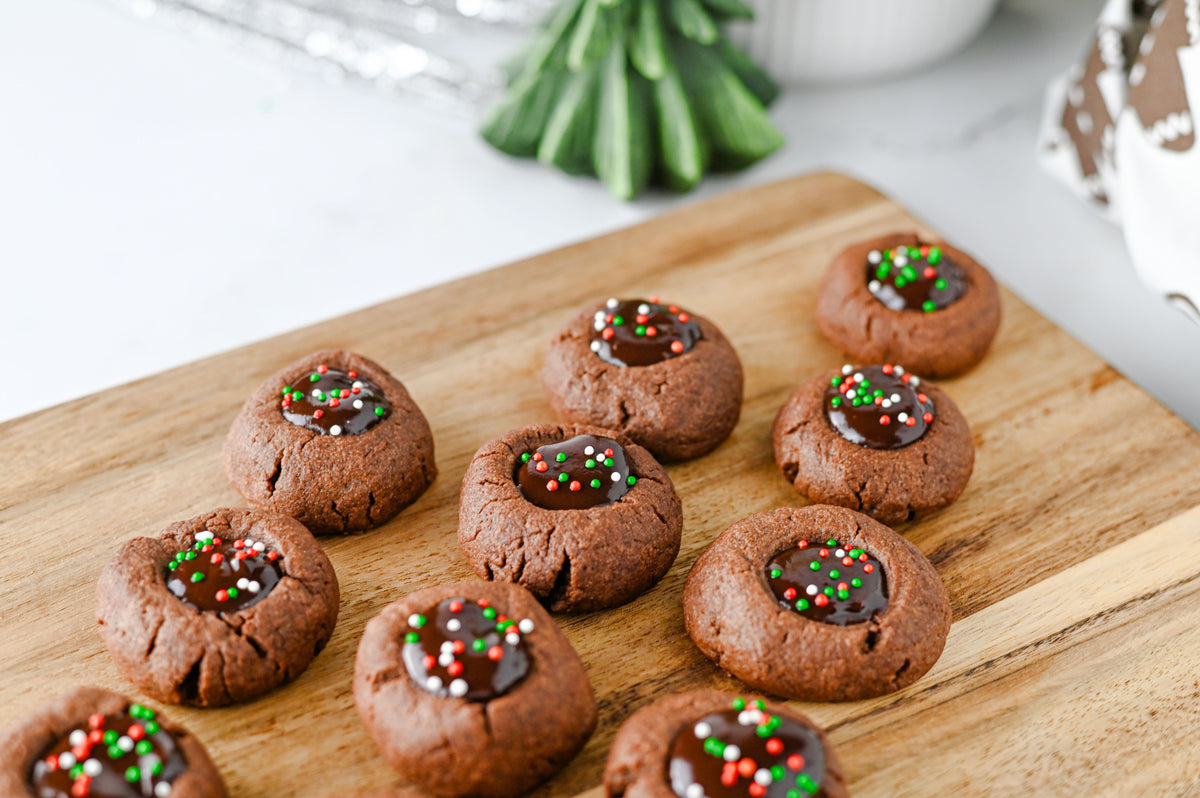Chocolate Thumbprint Cookies Set #3