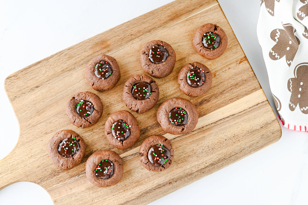 Chocolate Thumbprint Cookies Set #3