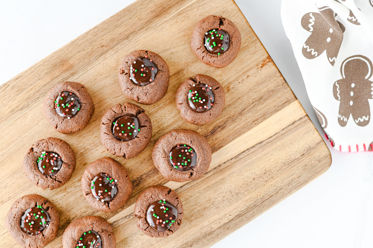 Chocolate Thumbprint Cookies Set #3
