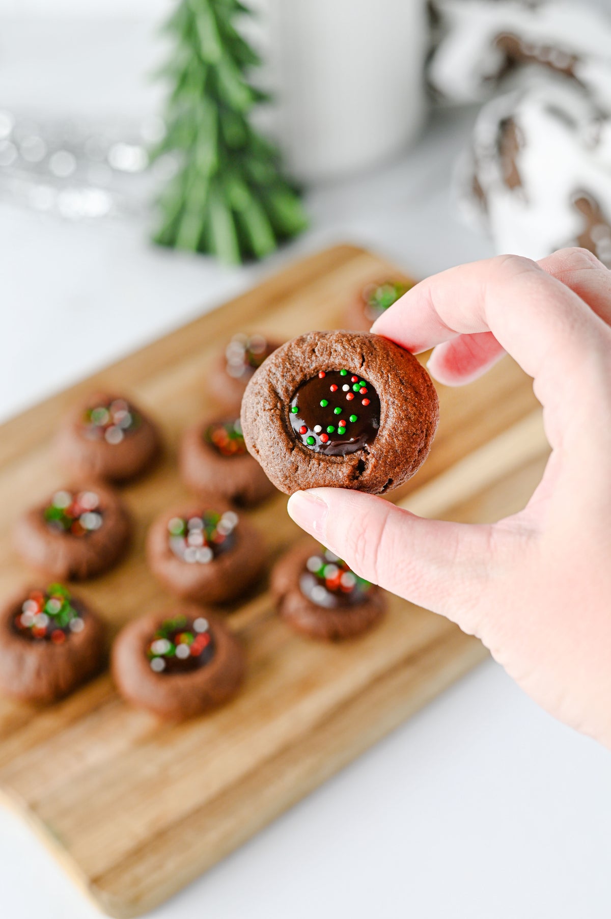 Chocolate Thumbprint Cookies Set #3