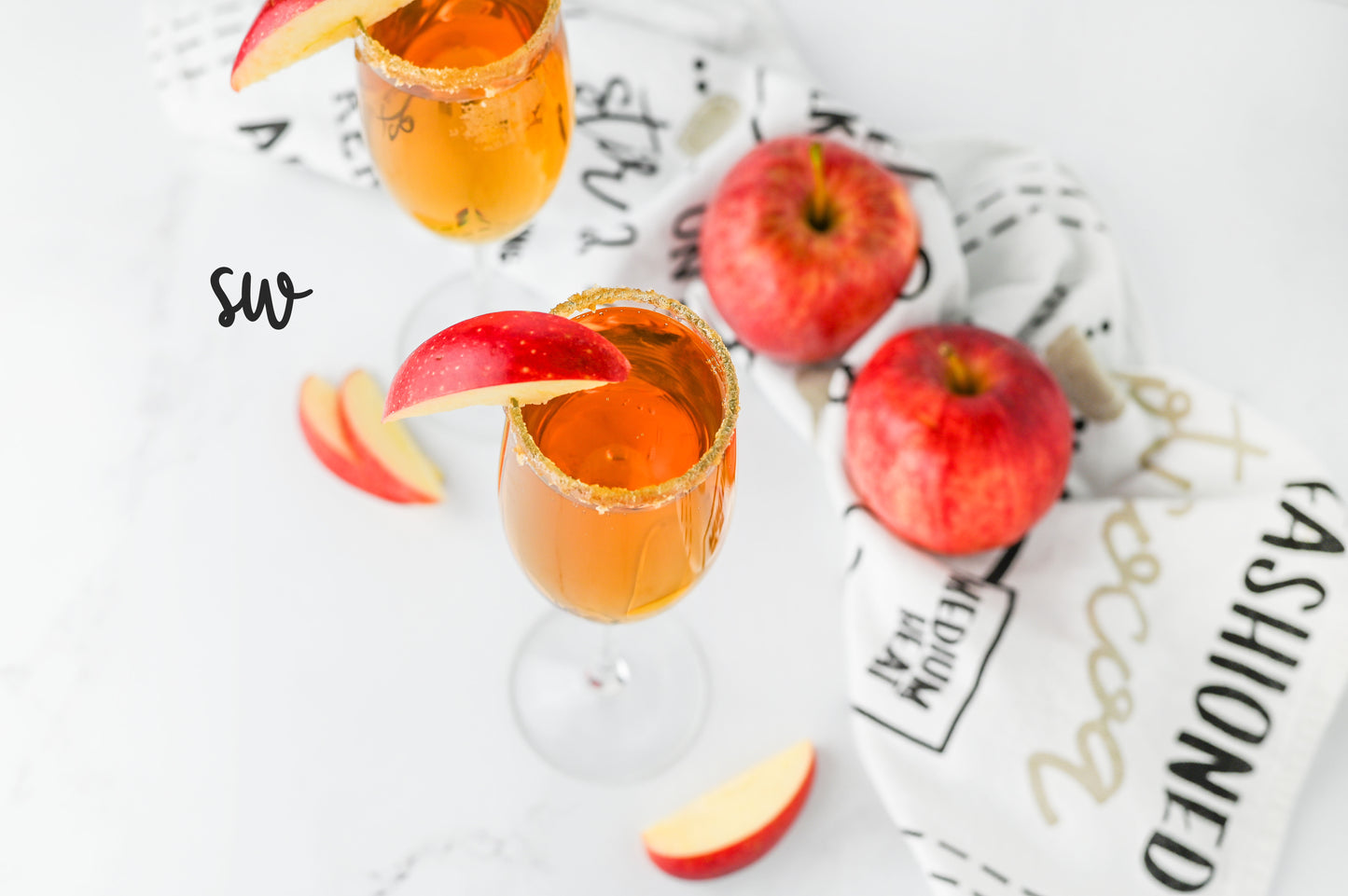 Apple Cider Mimosas Set #4