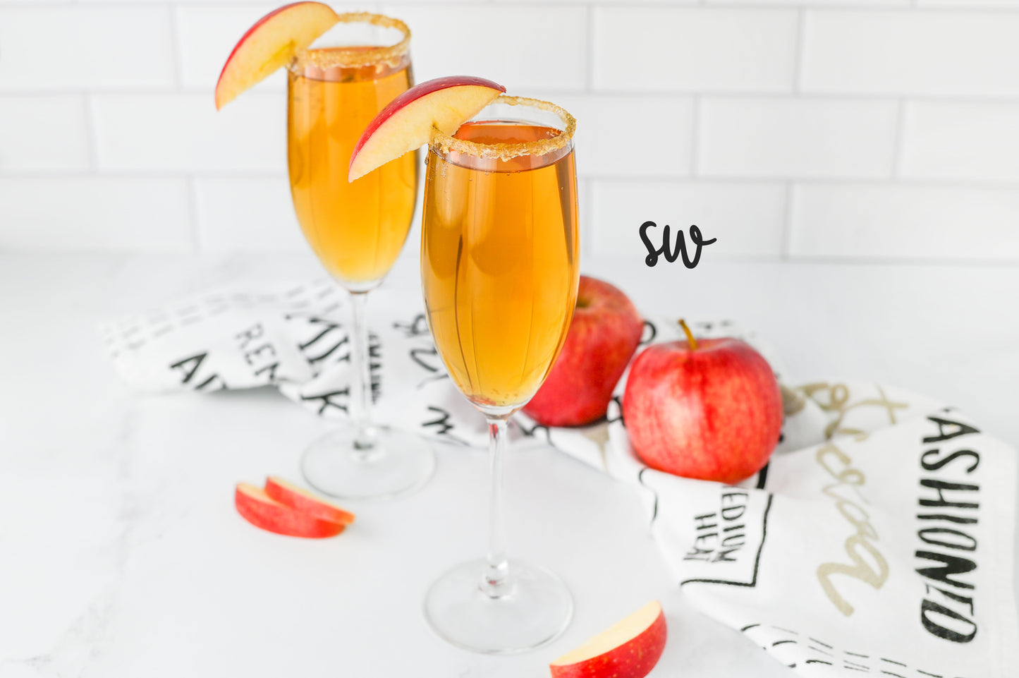 Apple Cider Mimosas Set #4