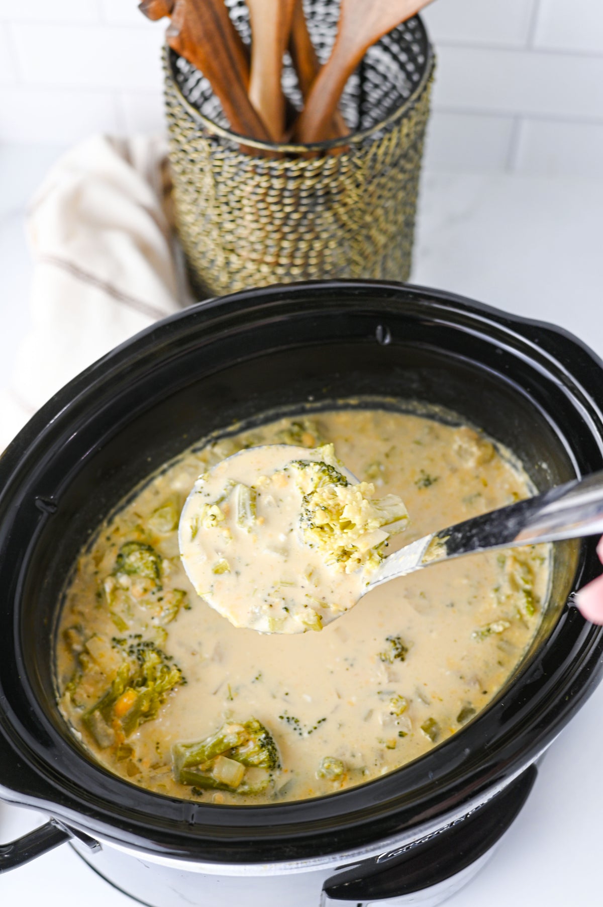 Crock Pot Broccoli Cheddar Soup Set #4