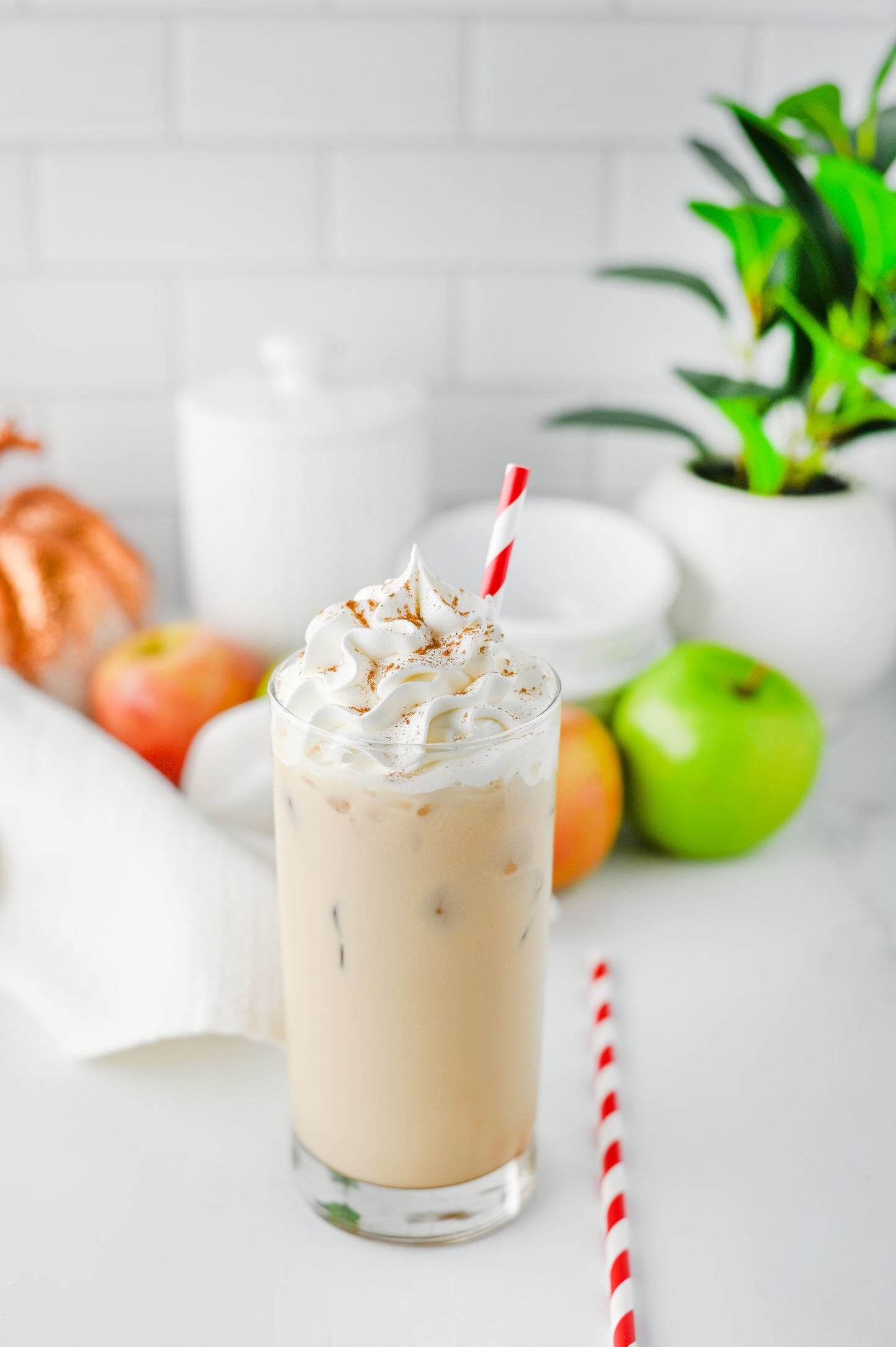 Iced Caramel Apple Cream Latte Set #4