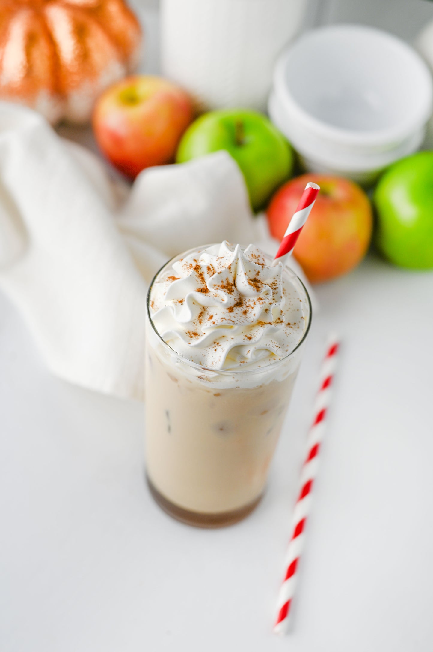 Iced Caramel Apple Cream Latte Set #4