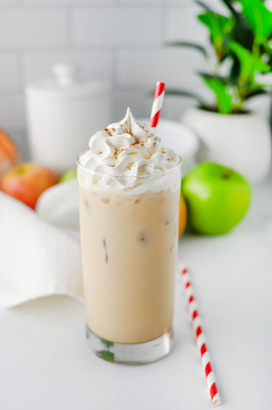 Iced Caramel Apple Cream Latte Set #4