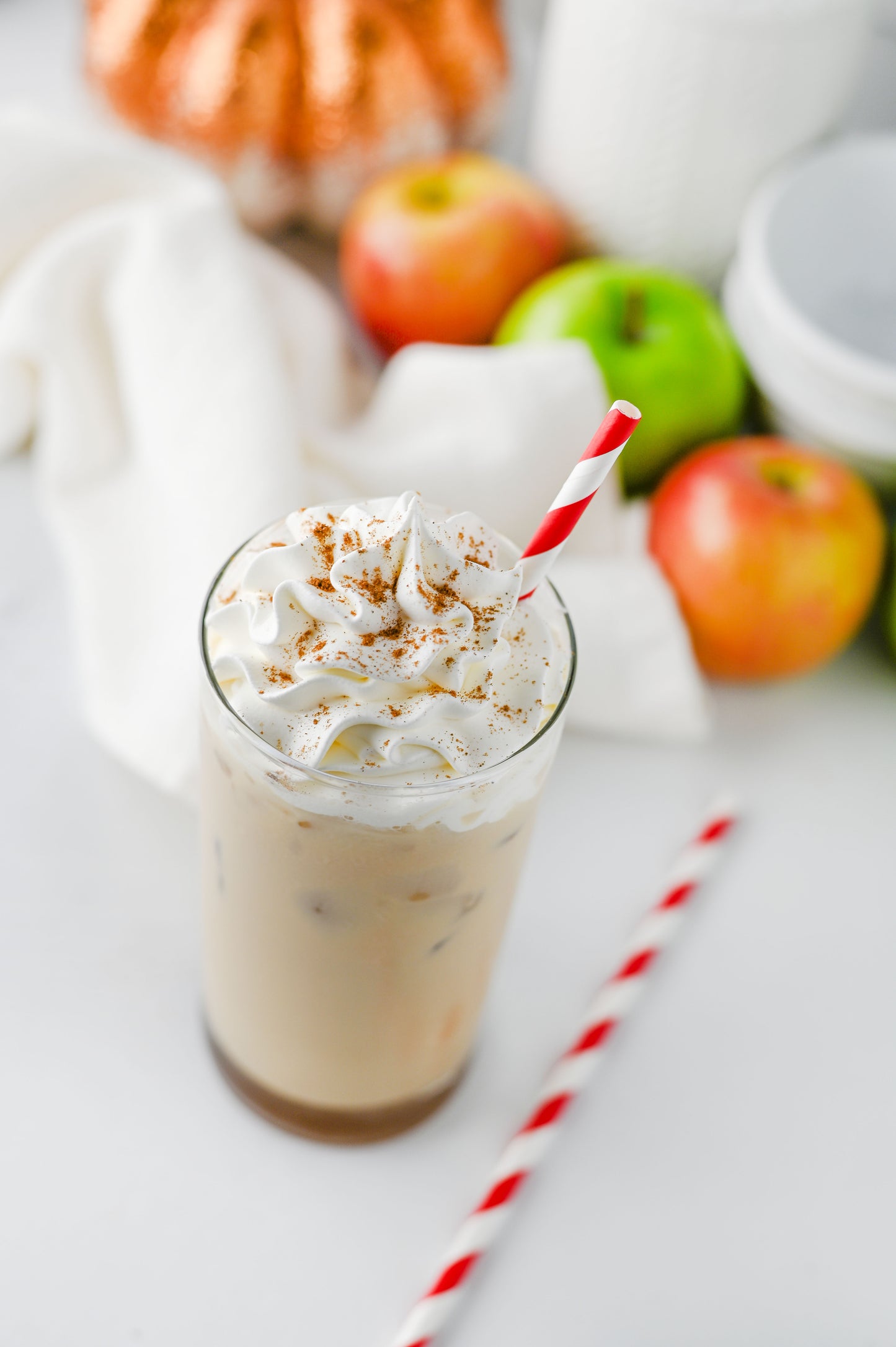 Iced Caramel Apple Cream Latte Set #4