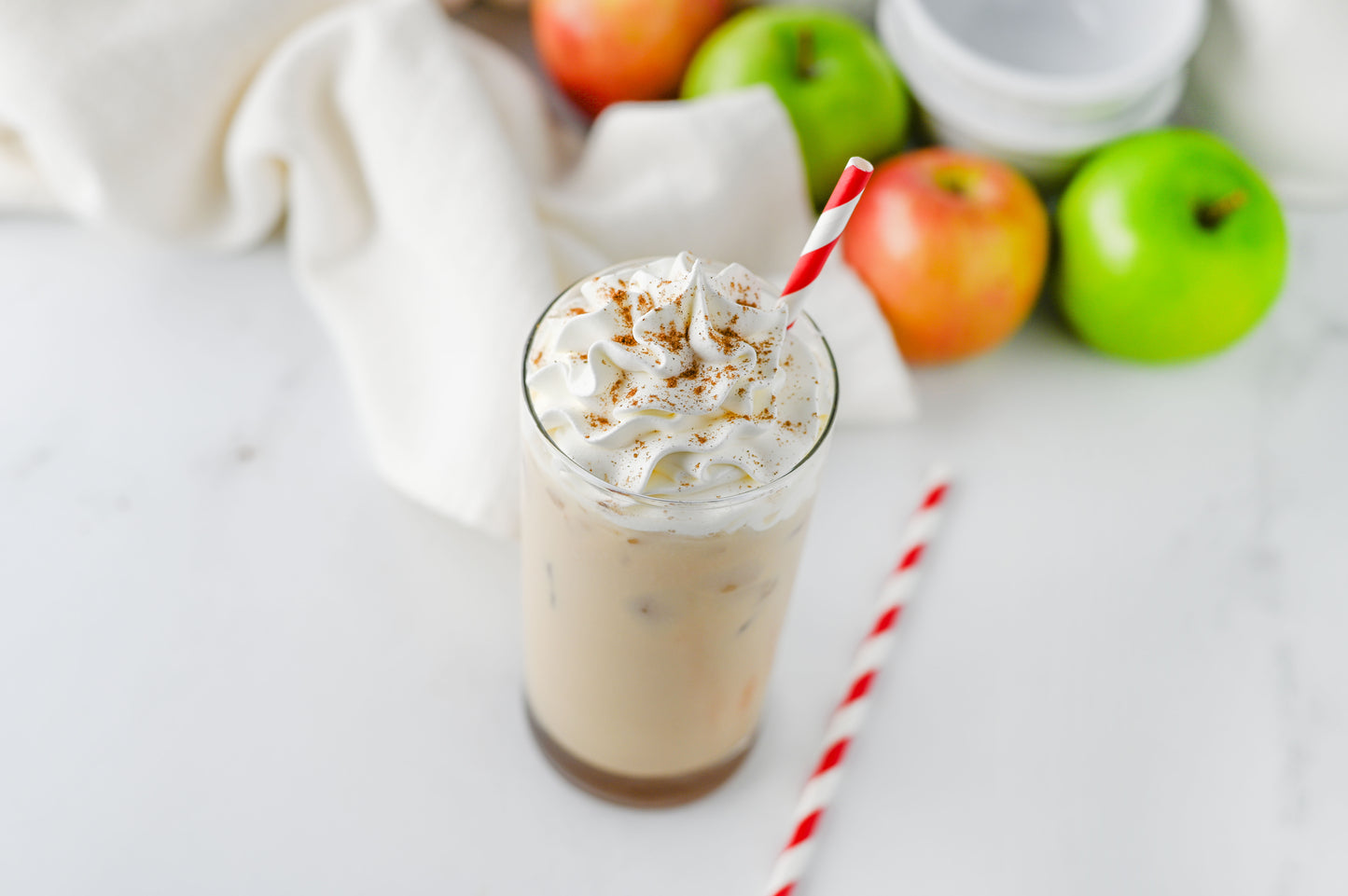 Iced Caramel Apple Cream Latte Set #4