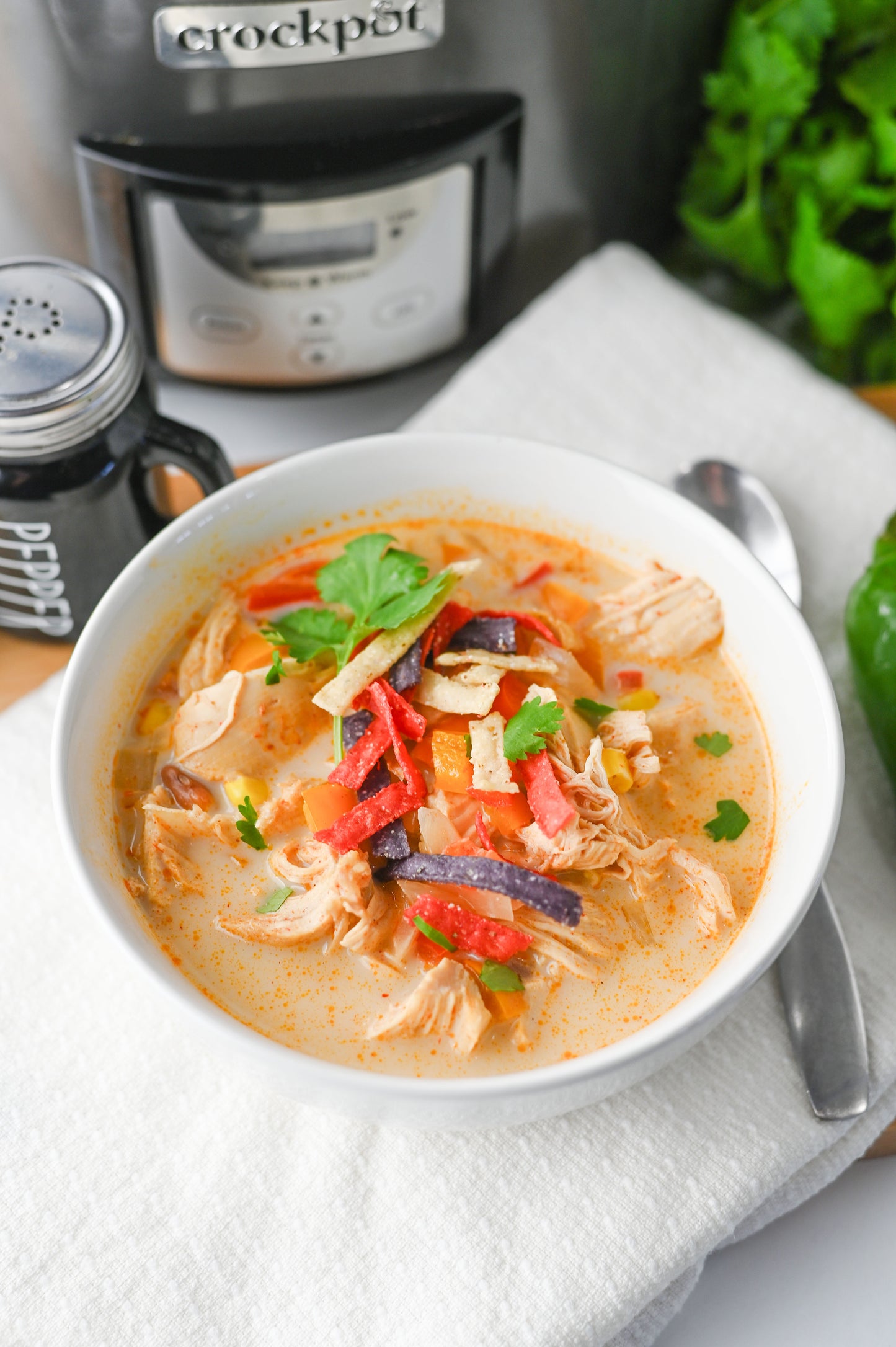Slow Cooker Chicken Tortilla Soup Set #4