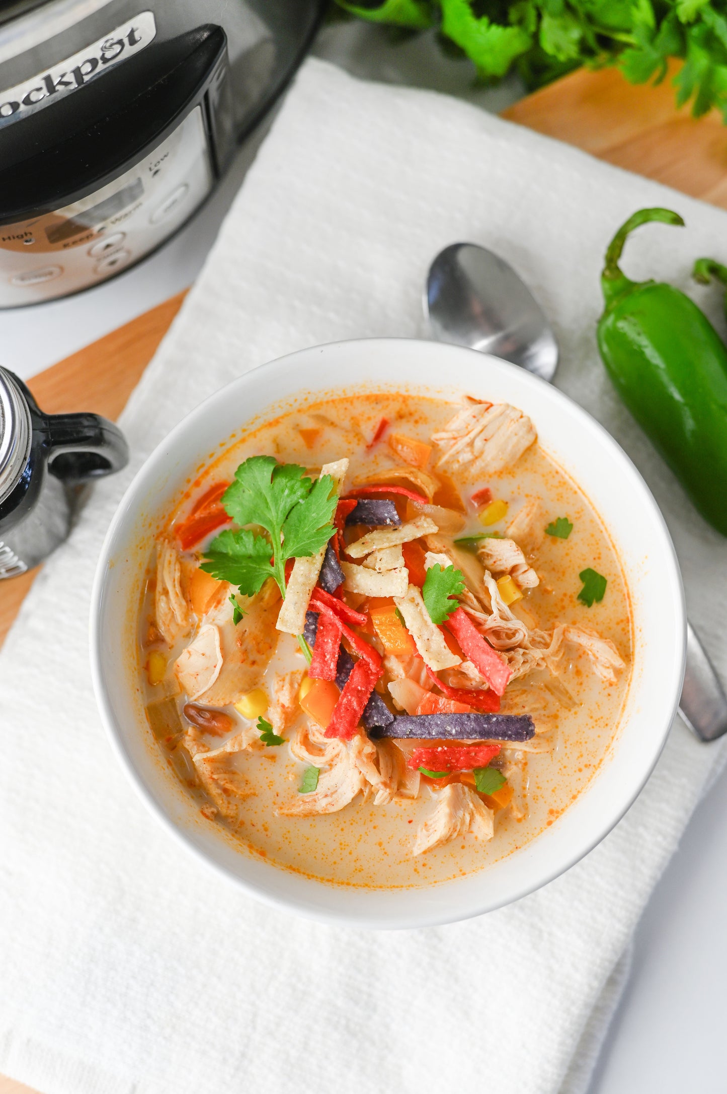 Slow Cooker Chicken Tortilla Soup Set #4