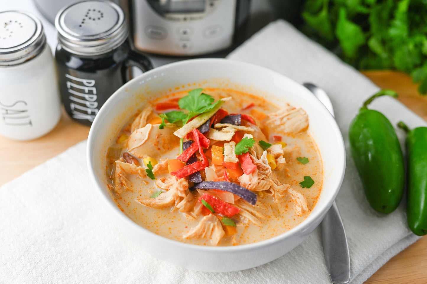 Slow Cooker Chicken Tortilla Soup Set #4