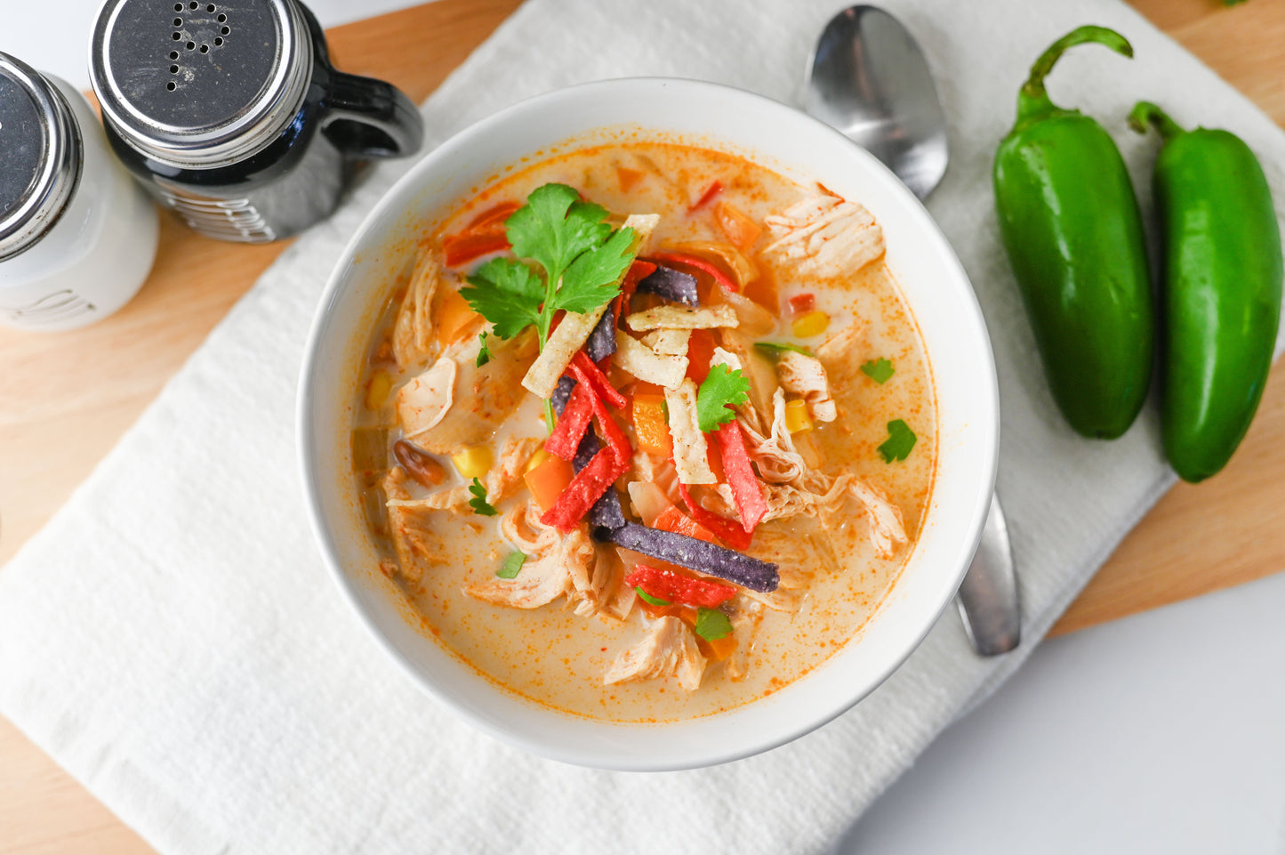Slow Cooker Chicken Tortilla Soup Set #4