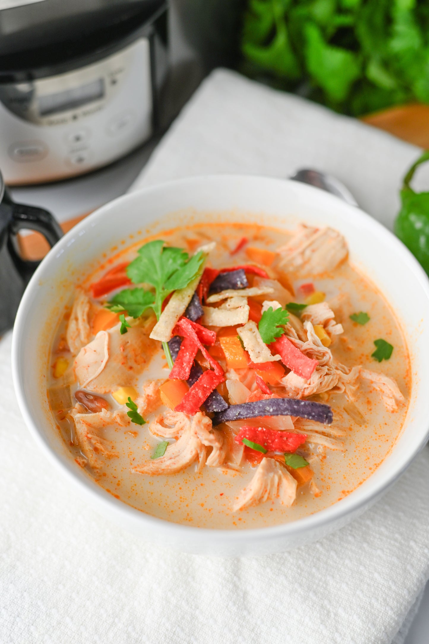 Slow Cooker Chicken Tortilla Soup Set #4