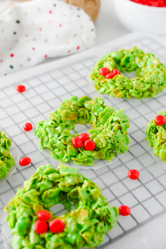 Cornflake Christmas Wreaths Set #4