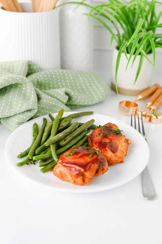 Slow Cooker Barbecue Chicken Thighs Set #4