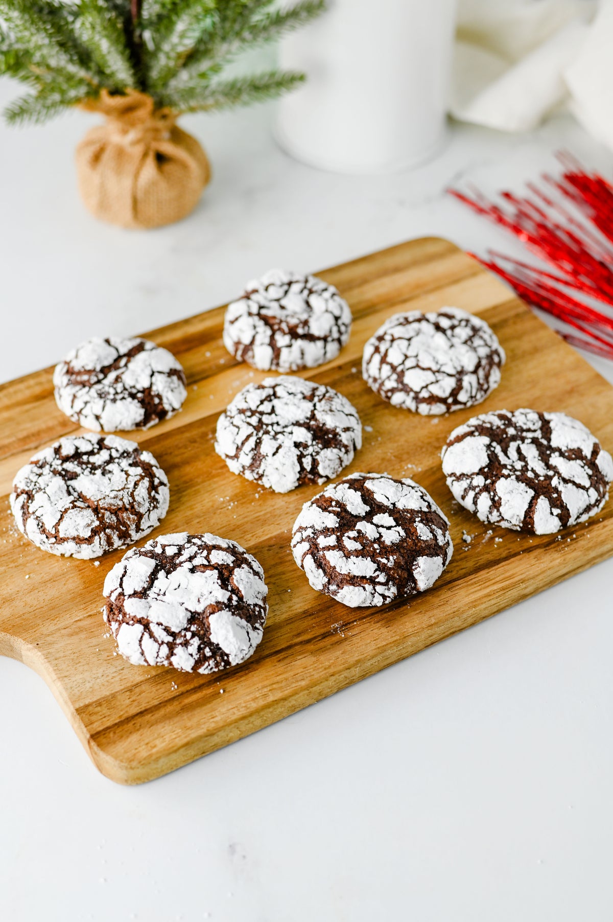 Chocolate Crinkle Cookies Set #4