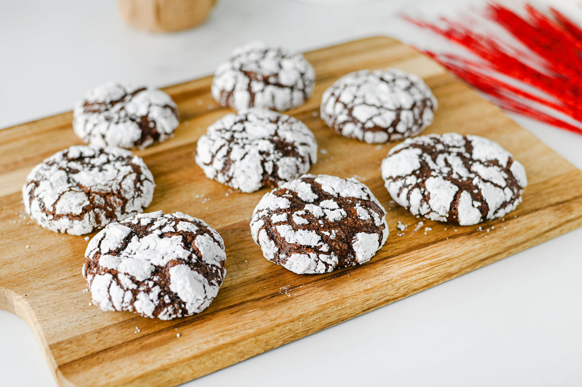 Chocolate Crinkle Cookies Set #4