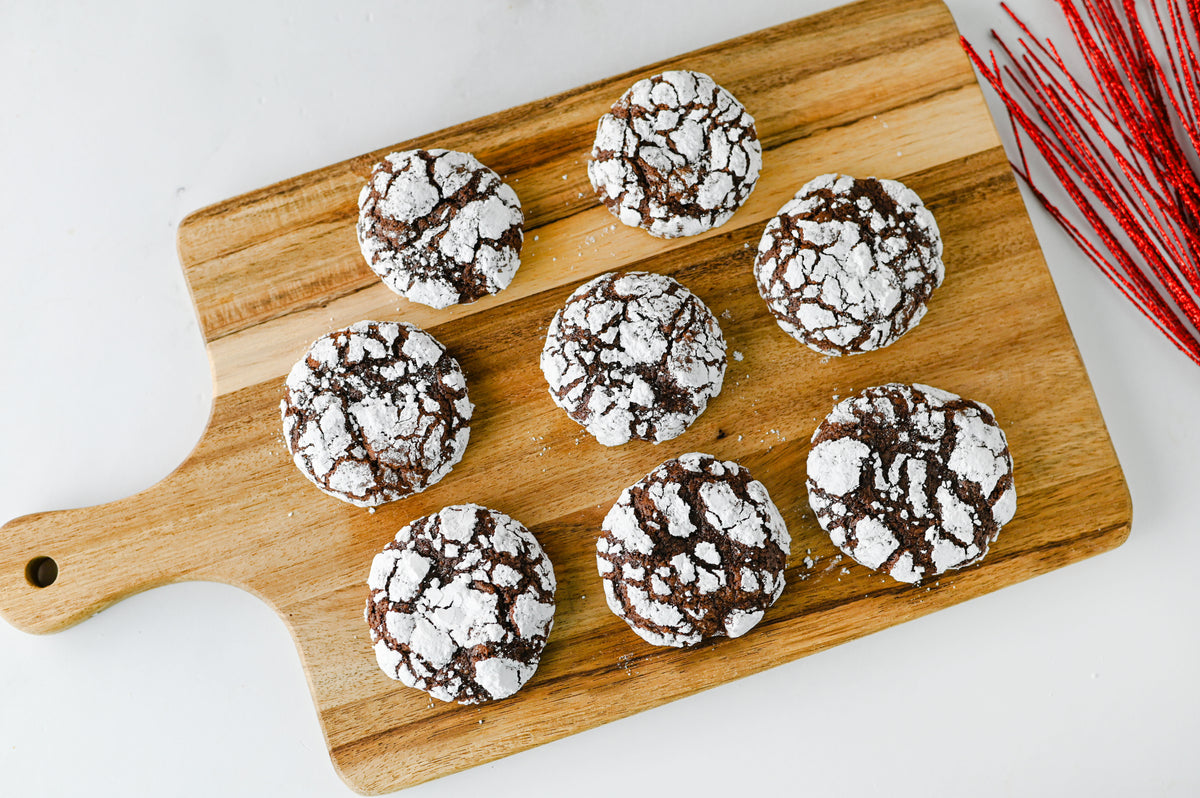 Chocolate Crinkle Cookies Set #4
