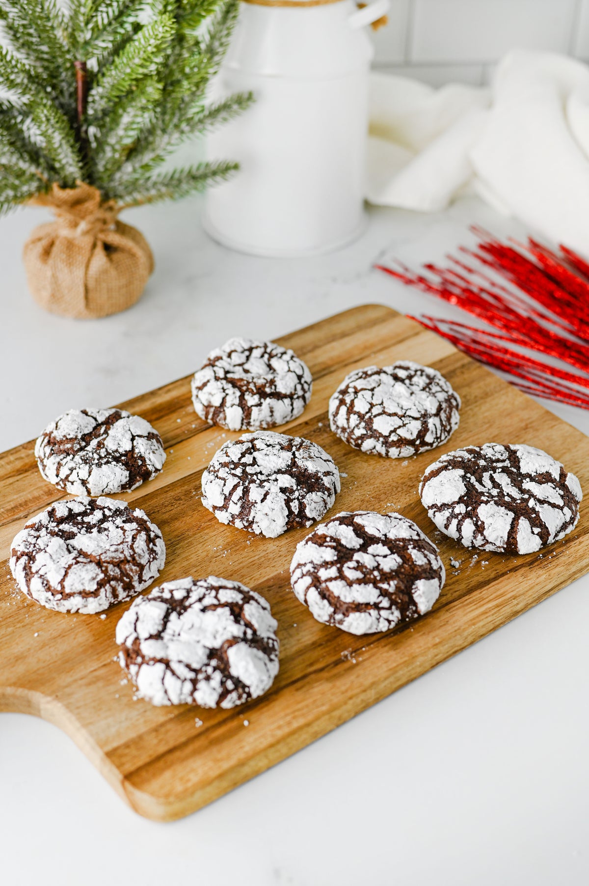 Chocolate Crinkle Cookies Set #4