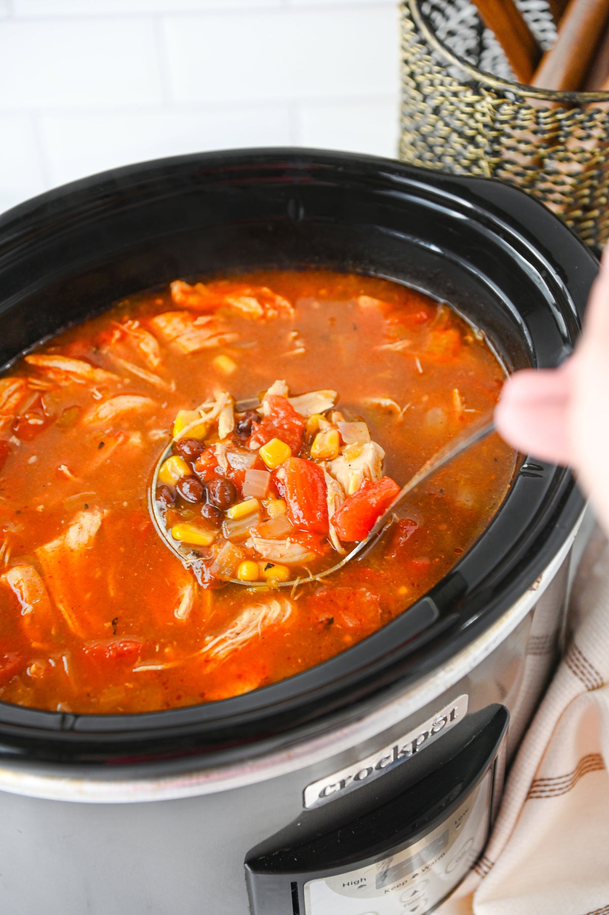 Slow Cooker Enchilada Soup Set #4