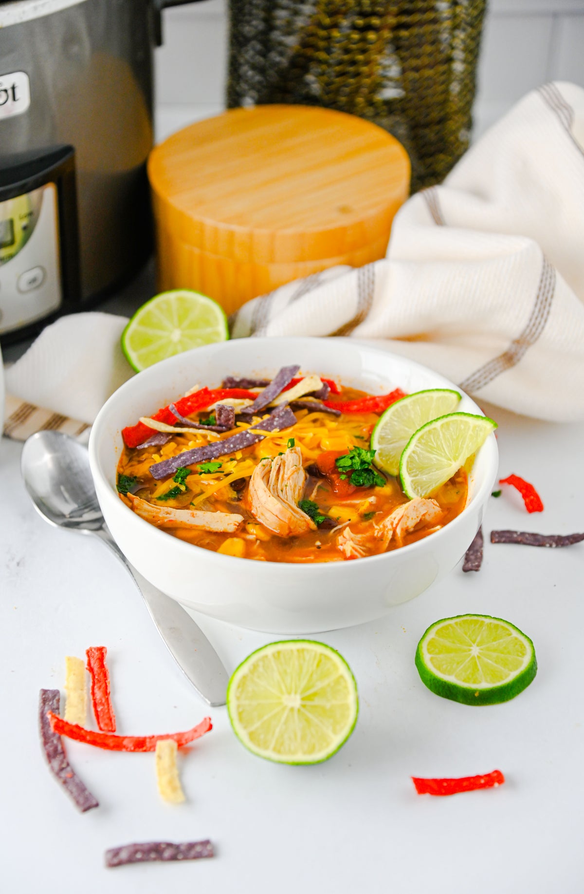 Slow Cooker Enchilada Soup Set #4