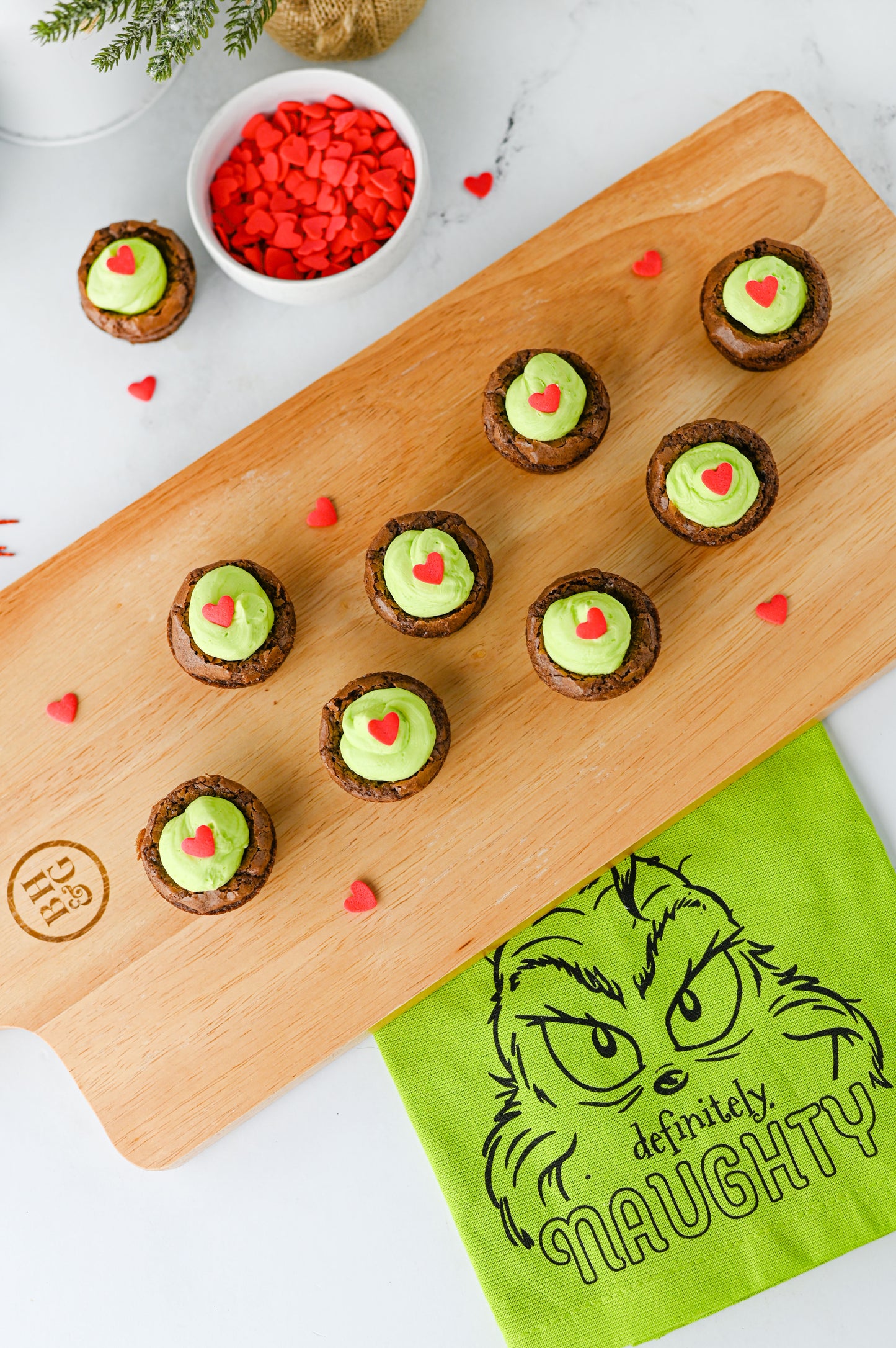 Grinch Brownie Bites Set #4