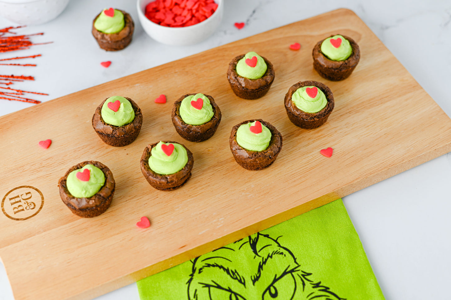 Grinch Brownie Bites Set #4