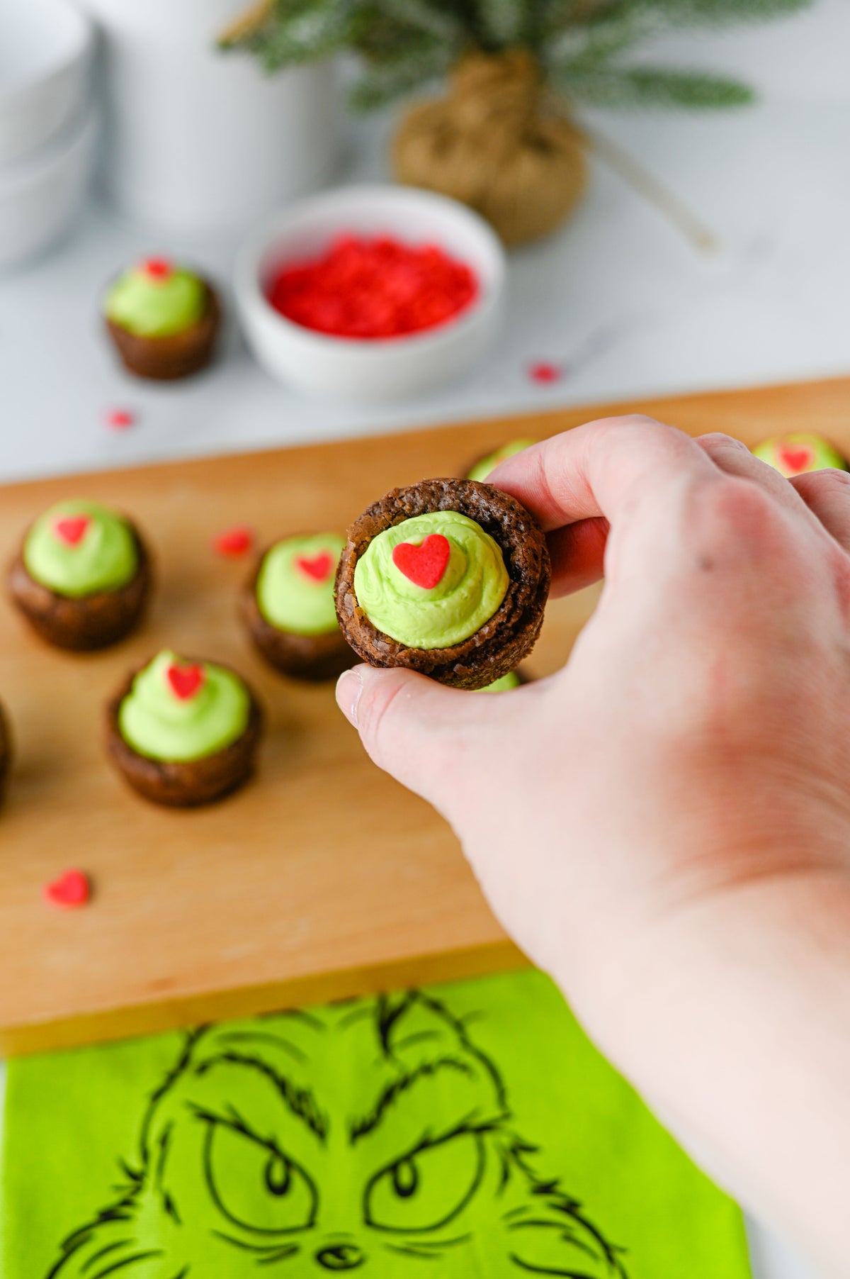 Grinch Brownie Bites Set #4