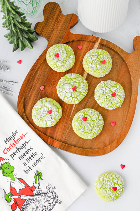 Grinch Crinkle Cookies Set #4