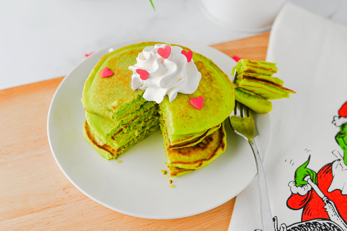 Grinch Pancakes Set #4