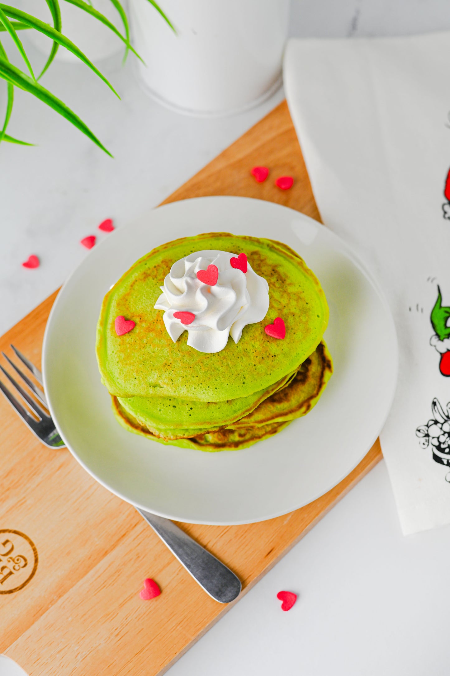 Grinch Pancakes Set #4
