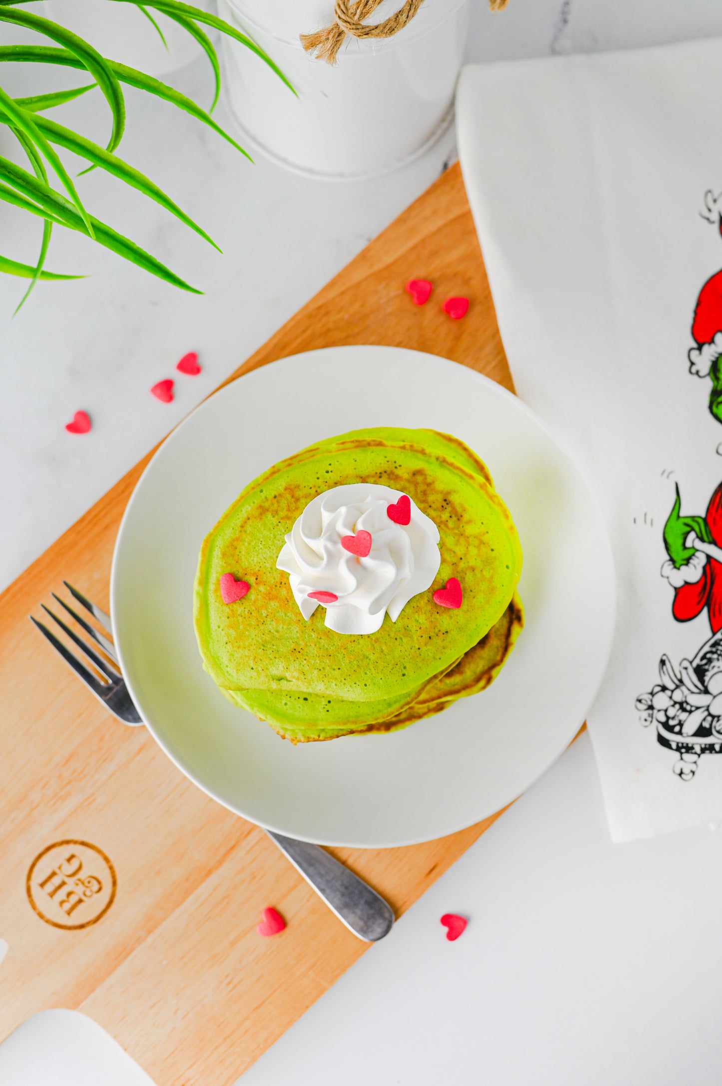 Grinch Pancakes Set #4