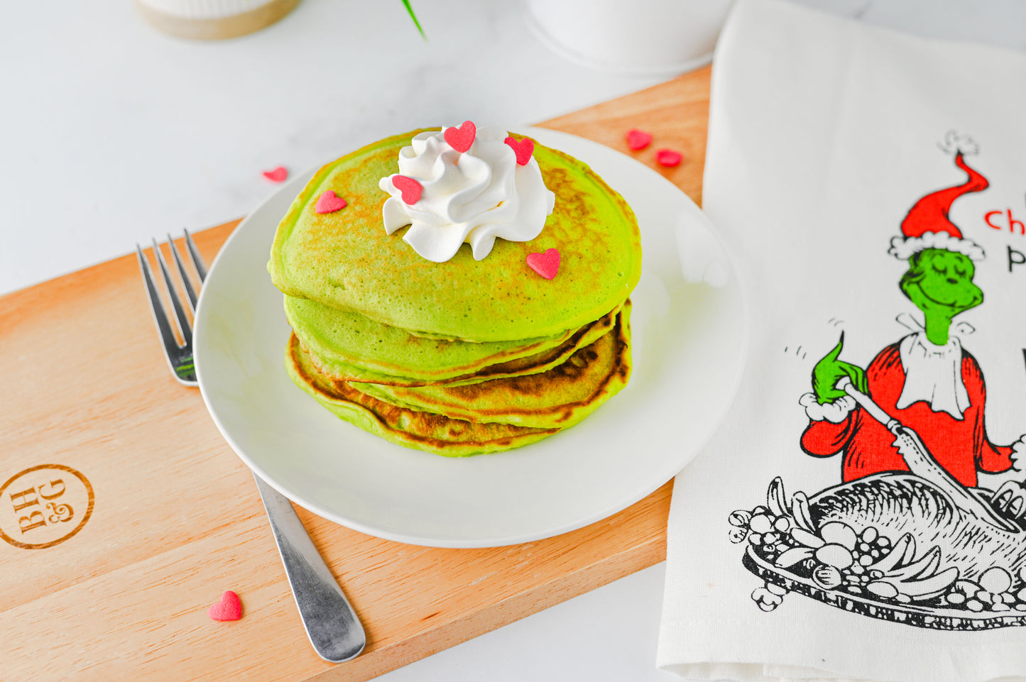 Grinch Pancakes Set #4