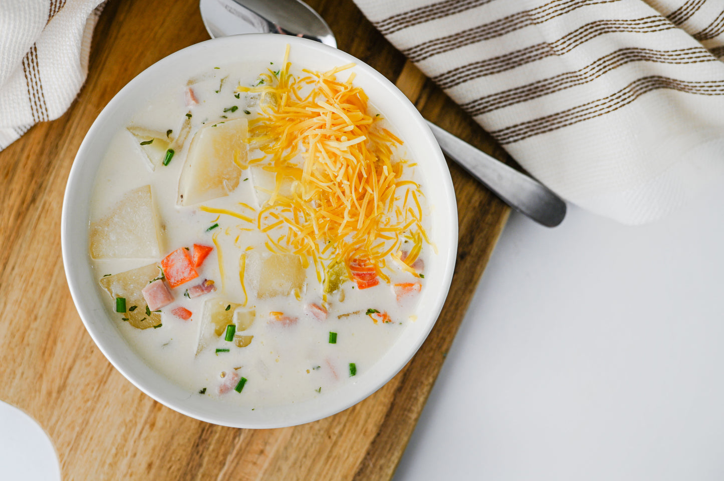 Slow Cooker Ham and Potato Soup Set #4