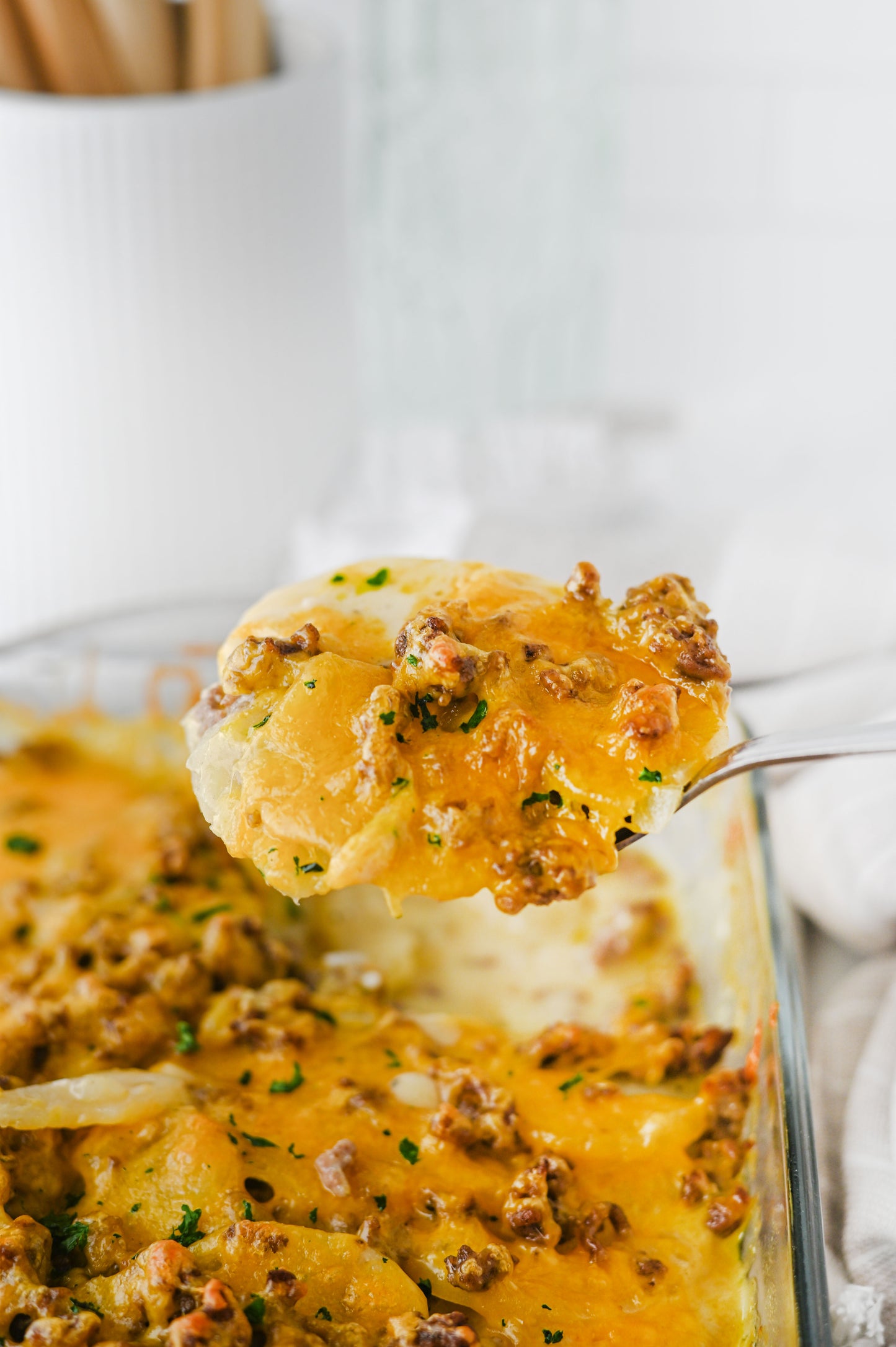 Hamburger Potato Casserole Set #4
