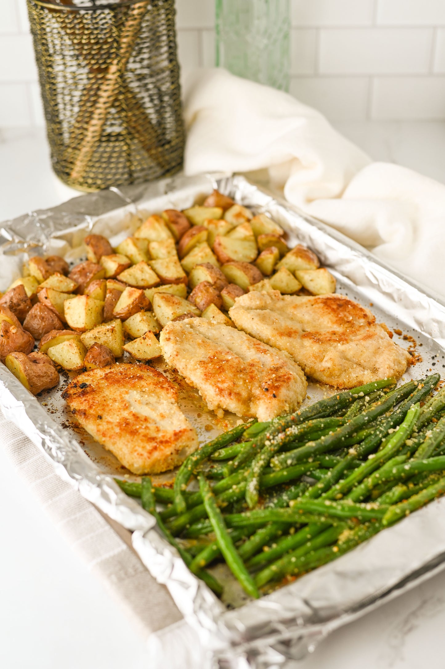 Sheet Pan Parmesan Crusted Chicken Set #4