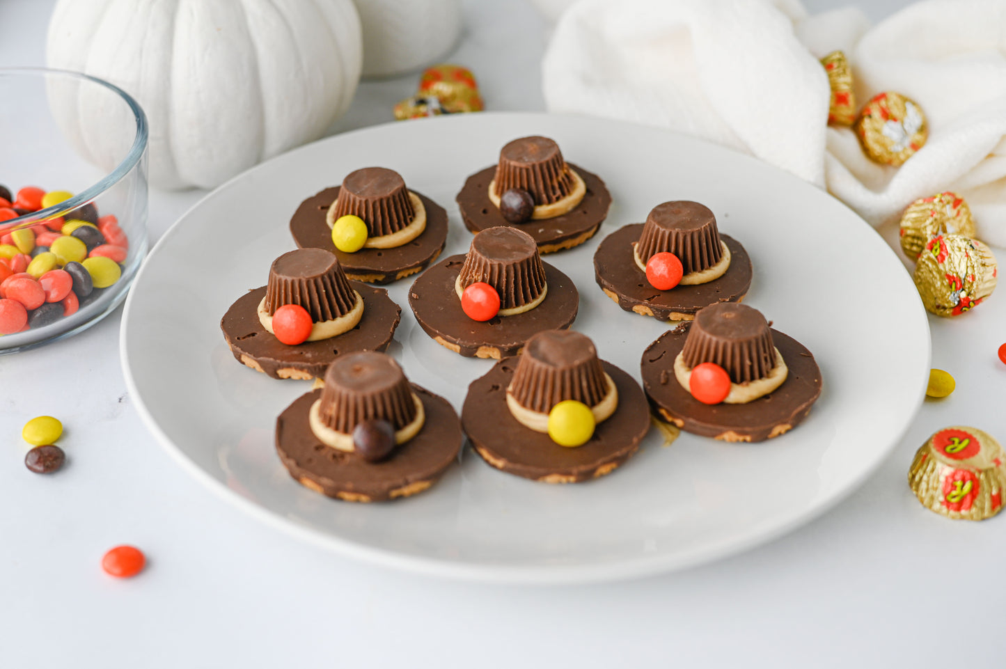 Pilgrim Hat Cookies Set #4