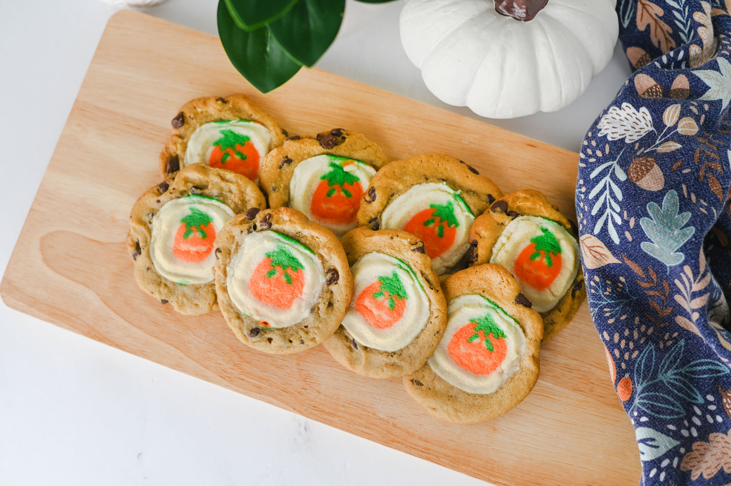 Pillsbury Pumpkin Shaped/Chocolate Chip Cookies Set #4