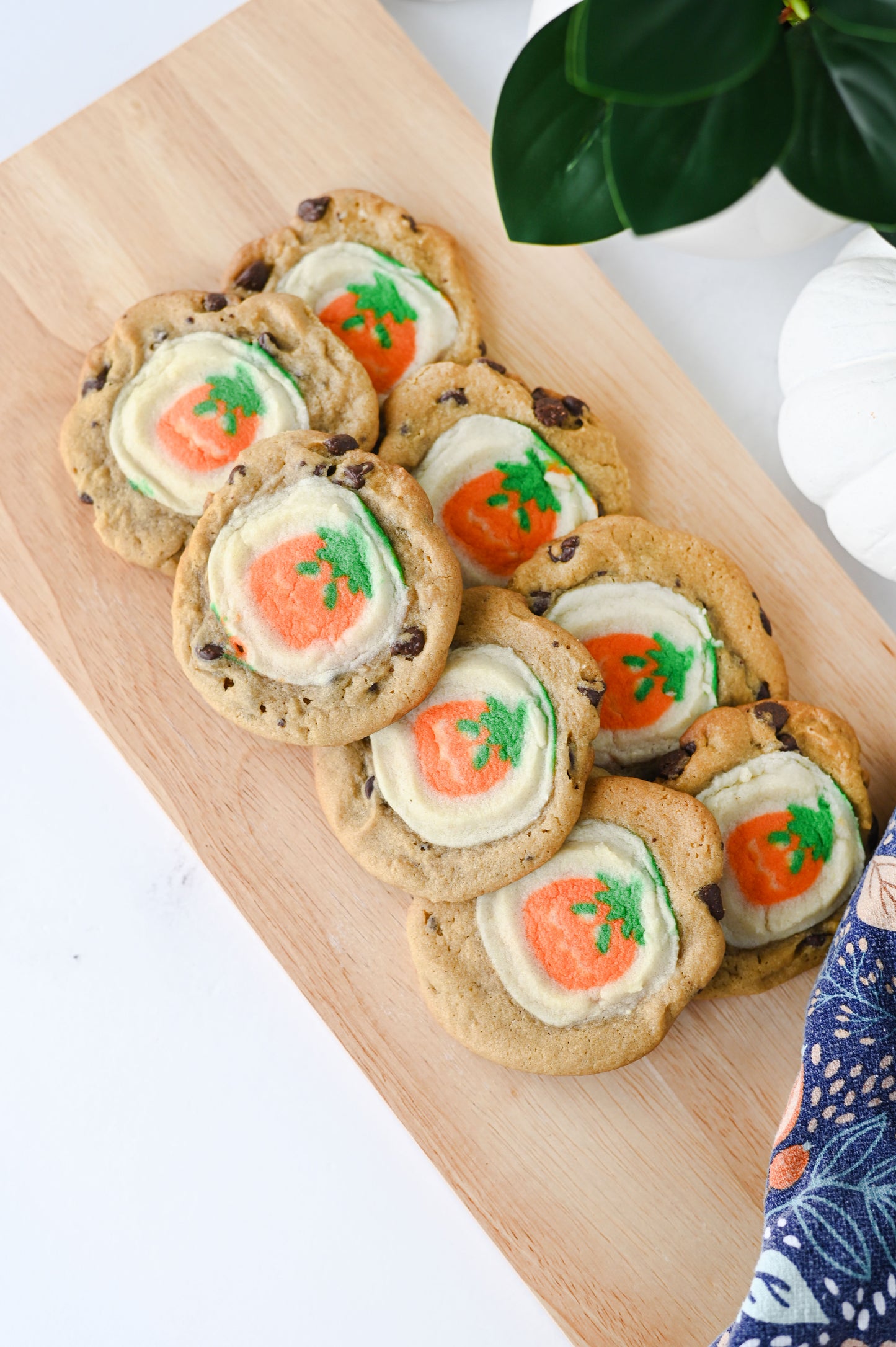 Pillsbury Pumpkin Shaped/Chocolate Chip Cookies Set #4